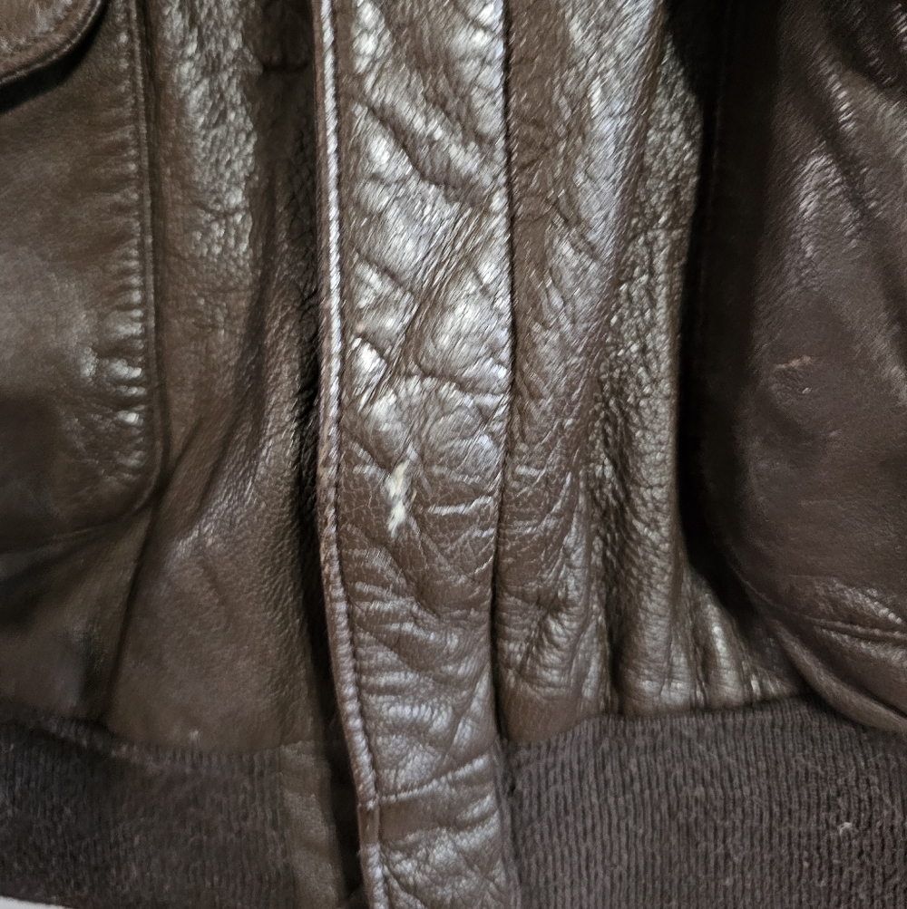 Cooper Men Large Type A-2 Flight Jacket Brown Leather US Air Force Archival Rare - Picture 6 of 8